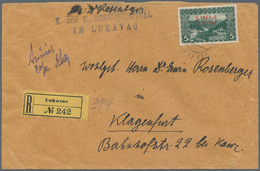 Bosnien Und Herzegowina (Österreich 1879/1918): 1914. Registered Cover Written By An Army Doctor Sta - Bosnië En Herzegovina