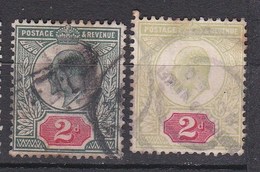 N° 109 Roi EDOUARD  VII 2 Nuances, 1er Choix - Used Stamps