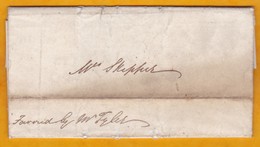 1840 - Lettre Avec Correspondance Pour Madame Skipper - Letter To Mrs Skipper - ...-1840 Voorlopers