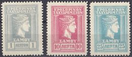 GRECIA - SAMOS - 1912 - Lotto Di 3 Valori Nuovi MH: Yvert 4, 6 E 7.. - Samos