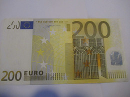 200 Euro-Schein Duisenberg, U( T001) Gebr., - 200 Euro