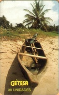 Equatorial Guinea - GQ-GET-0015, Wooden Boat, 30 U, Used - Guinée-Equatoriale