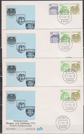 BRD FDC 1982 Burgen Und Schlösser Aus MH 24, H-Blatt29 Nr.W75 - W78 (d 3213 )günstige Versandkosten - 1981-1990