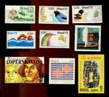 Brésil Brasil - Lot N° 59 De 9 Timbres Scannés Recto Verso - Collections, Lots & Séries