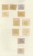 India, Princely State Jaipur, 11 Stamps With Errors And Variety, Horse, MH Inde Indien - Jaipur