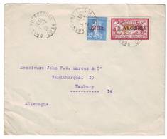 A2 Lettre Algérie Semeuse N°14 + 29 Obl Oran (1926) - Briefe U. Dokumente