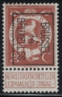 2c N° Preo 50B Brussel 14 Bruxelles - Typos 1912-14 (Lion)