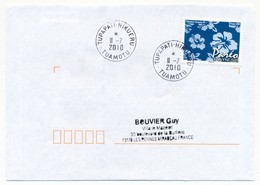 POLYNESIE FRANCAISE - Enveloppe Affr. Pareo Oblitérée "TUPAPATI-HIKUERU  TUAMOTU" 11-7-2010 - Lettres & Documents