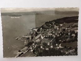 CPA, Meersburg  Am Bodensee Mit Blick Auf Die Insel Mainau..und Einen Scönen Gruss Dem Fähre-Pavillon, Famille Trenker - Meersburg