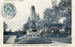49 -Montreuil Bellay - Monument Toussenel Et Kiosque - Montreuil Bellay
