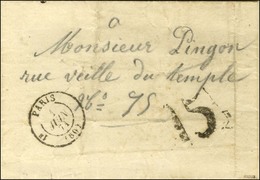 Càd PARIS (60) 1 JUIN 71 Et Taxe Tampon 15 De Fabrication Locale Sur Lettre Avec Texte D'un Prisonnier De La Commune Dét - Guerra Del 1870