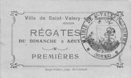 80-SAINT-VALERY-SUR-SOMME- TICKET DE REGATES DE ST VALERY - Europe