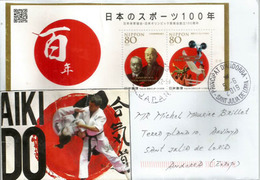Aikido Japanese Martial Art, Letter 2019,  To Andorra, With Arrival Postmark - Unclassified