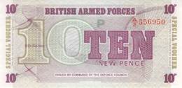 10 Ten New Pence UNC - British Armed Forces & Special Vouchers