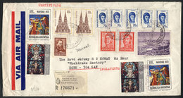 ARGENTINA: Registered Airmail Cover Sent To England On 29/JUN/1974, With Splendid Multicolor Franking, Including Th - Sonstige & Ohne Zuordnung