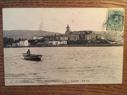 CPA,FUENTERRABIA, Vista General Tomada Desde El Bidasoa, ND.Fot, Animée,écrite En 1912,timbre - Guipúzcoa (San Sebastián)