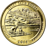 Monnaie, États-Unis, Great Sand Dunes, Quarter, 2014, U.S. Mint, SUP, Métal - 2010-...: National Parks