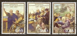 Vatican Vatikaan 2009 Yvertn° 1501-1503 (°) Oblitéré Cote 6,00 Euro Peintre Raphaël - Used Stamps