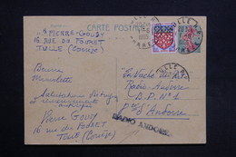 ANDORRE - Griffe " Radio Andorra " Sur Entier Postal De France En 1965 - L 31418 - Storia Postale