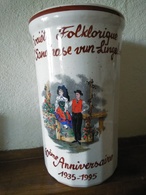 SOCIETE FOLKLORIQUE 60e ANNIVERSAIRE D' SANDHASE VUN LINGELSE 1935-1995 SEAU RAFRAICHISSEUR - GRES POTS DIGOIN - Digoin (FRA)