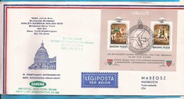 UNGARN UNGHERIA MALEV POSTA AEREA BUDAPEST-BRUESSEL  BRIEF INTERESSANT  7-06 - Covers & Documents