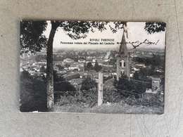 RIVOLI TORINESE PANORAMA VEDUTO DAL PIAZZALE DEL CASTELLO 1917 - Rivoli