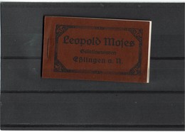 CTN55C - ALLEMAGNE CARNET "LEOPOLD MOSES - GELATINEWAREN - BLINGEN A.N."  18 FEUILLETS NUMEROTES - Material Y Accesorios