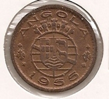 ANGOLA PORTUGUESA  50 CENTAVOS 1955 - Angola