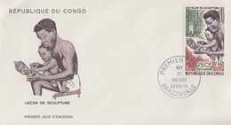Enveloppe  FDC   1er    Jour    CONGO     Art  Et  Culture    1970 - FDC