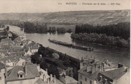 Cpa Mantes, Panorama Sur La Seine. - Mantes La Jolie