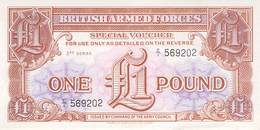 One Pound British Armed Forces UNC - British Armed Forces & Special Vouchers