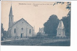 Malesherbes - Monument Aux Morts 1914-1918. L'Eglise - Malesherbes
