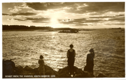 EAST LOTHIAN - NORTH BERWICK - SUNSET FROM THE HARBOUR RP Elo40 - East Lothian