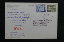TURQUIE - Carte Publicitaire Médicale ( Biomarine De Dieppe ) Pour La France En 1960 - L 31547 - Brieven En Documenten
