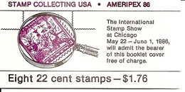 UNITED STATES (USA), 1986, Booklet 153, Ameripex,  Mi 0-113 - 1941-80