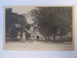 Callac (Côtes D'Armor) - L'Eglise - Carte Circulée En 1933 - Callac