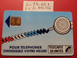 Ko14 .615.1 Cordon Bleu Laqué 50u SC4onSE - Texte 7 Sous P - Trou 7 - Lot 6 PE N°895532 - Cordons'