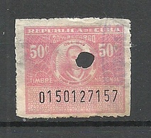 KUBA Cuba Revenue Tax Stamp O - Nuevos