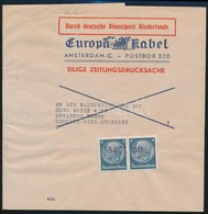 Deutsches Reich 1941 3 Címszalag / 3 Wrappers Durch Deutsche Dienstpost Niederlande - Otros & Sin Clasificación