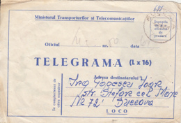 TELEGRAPH, COUPLE DANCING, CHRISTMAS TREE, MISTLETOE, TELEGRAMME, 1959, ROMANIA - Telegraph