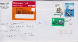 Australia 2015 AAT Ship And Dolphin On Domestic Registered Letter - Storia Postale