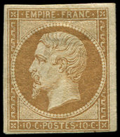 * EMPIRE NON DENTELE - 13B  10c. Brun Clair, T II, Forte Ch. Sinon TB - 1853-1860 Napoleon III