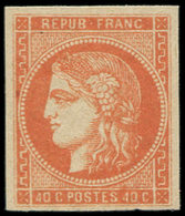 ** EMISSION DE BORDEAUX - 48   40c. Orange, Nuance Foncée, Frais Et TB - 1870 Emission De Bordeaux
