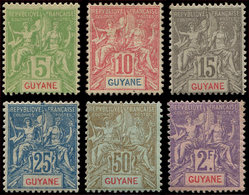 * GUYANE 43/48 : Série Groupe De 1900/04, TB - Altri & Non Classificati