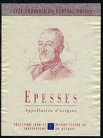 Etiquette De Vin // Epesses, Cuvée Du Général Guisan - Military