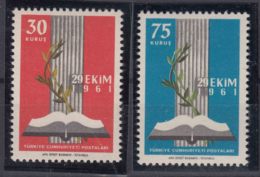 Turkey 1961 Mi#1825-1826 Mint Never Hinged - Unused Stamps