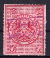 Great Britain Queen Victoria Era, North Eastern Railway Parcel Stamp - Autres & Non Classés