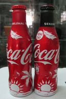 AC - COCA COLA 2019 SPRING - SUMMER ALUMINUM EMPTY BOTTLES & CROWN CAPS COCA COLA - ORIGINAL TASTE COCA COLA - SUGARLESS - Flessen