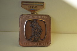 Rare Médaille 20 Srb Alpenbrevet Andermatt 1997 Diamètre 5.5 Cm - FRG