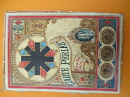 Dessus De Boite Carton  Bobines Anciennes Carton à Fil /Vide//Carte Perlée/Fil De Lin Extra/150/Vers 1890-1900 MER71deux - Autres & Non Classés